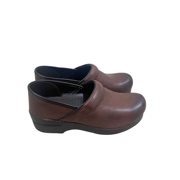 Dansko Saddle Full Grain  Leather Nursing Clog EU Size 39  US Women's 8.5-9, - Picture 2 of 8